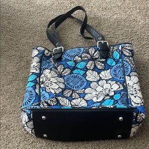 Vera Bradley Floral Blue Tote Bag
